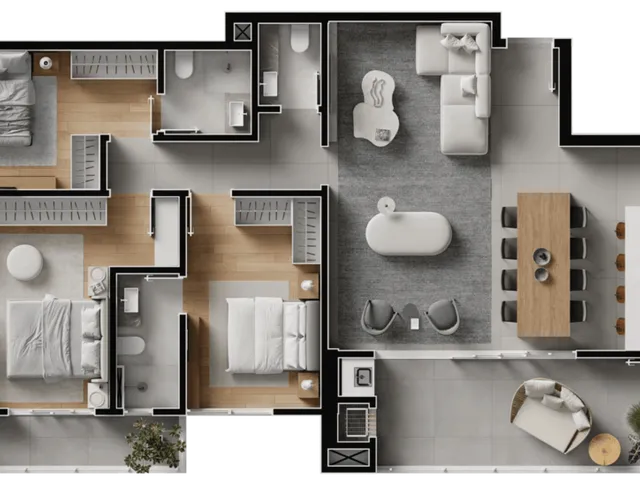 Imagem 10: Volo Riviera Apartamento com 3 dormitórios
