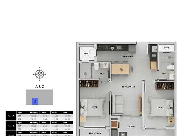 Imagem 13: Bellomonte Apartamento com 2 dormitórios