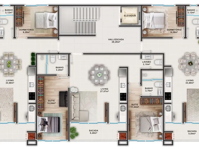 Imagem 6: Athos Residence Apartamento com 3 dormitórios