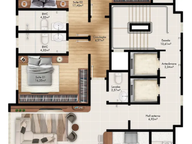 Imagem 2: Aura By Wf Apartamento com 4 dormitórios