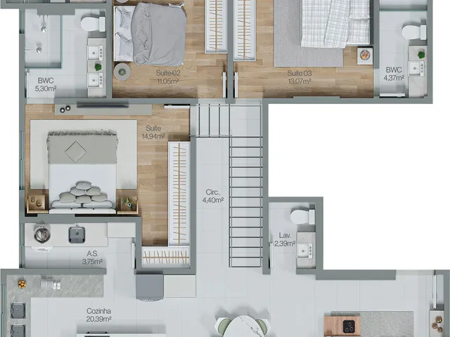 Imagem 7: Porto Verano Apartamento com 3 dormitórios