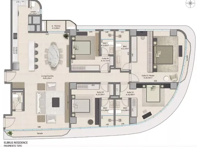Imagem 2: Elbrus Apartamento com 4 dormitórios