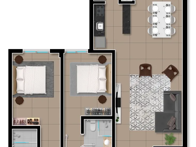 Imagem 7: Del Paine Apartamento com 2 dormitórios