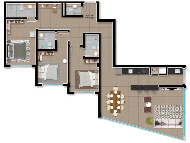 Imagem 9: Del Paine Apartamento com 2 dormitórios
