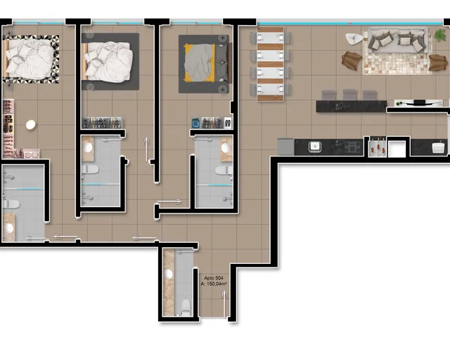 Imagem 13: Del Paine Apartamento com 2 dormitórios