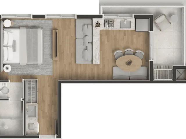 Imagem 6: Soul City Apartamento com 1 dormitório