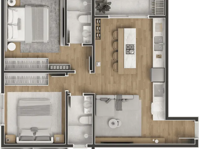 Imagem 7: Soul City Apartamento com 1 dormitório