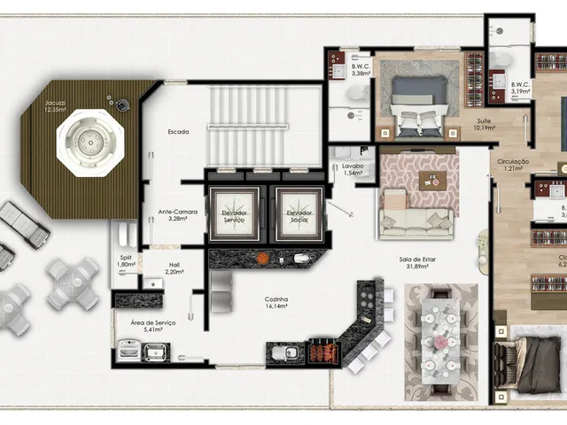 Imagem 3: Unique Tower Apartamento com 3 dormitórios