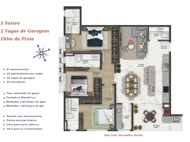 Imagem 3: Atmo Haus Apartamento com 3 dormitórios
