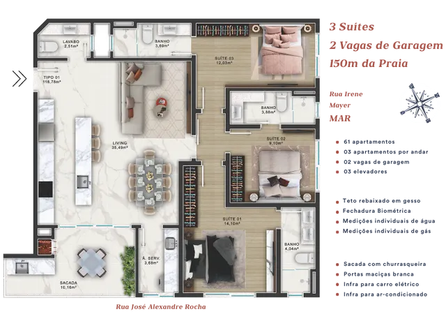 Imagem 4: Atmo Haus Apartamento com 3 dormitórios