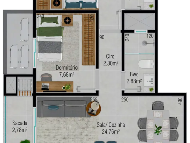 Imagem 7: Areias Apartamento com 2 dormitórios