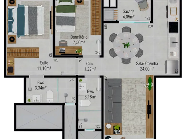 Imagem 8: Areias Apartamento com 2 dormitórios