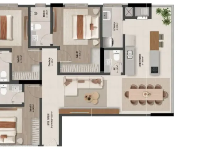 Imagem 3: Vistta 206 Apartamento com 2 dormitórios