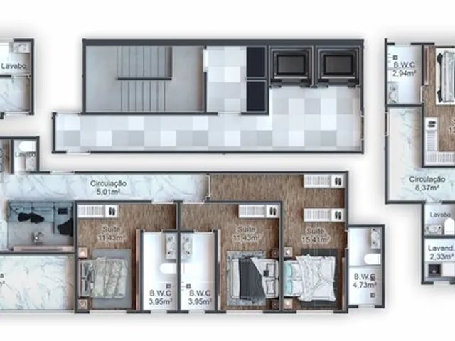 Imagem 3: Dubai Residence Apartamento com 4 dormitórios