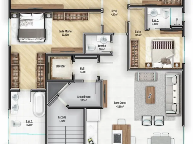 Imagem 6: Brava 22 Apartamento com 4 dormitórios