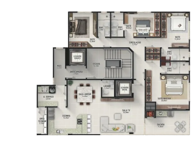Imagem 14: COBERTURA RESIDENCIAL em Balneário Camboriú - SC, Centro