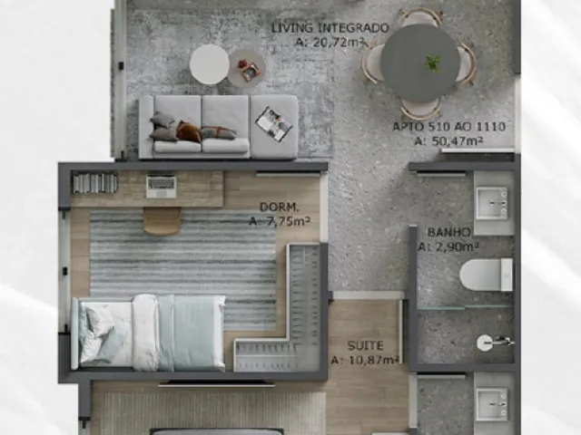 Imagem 8: Beach Sky Apartamento com 2 dormitórios