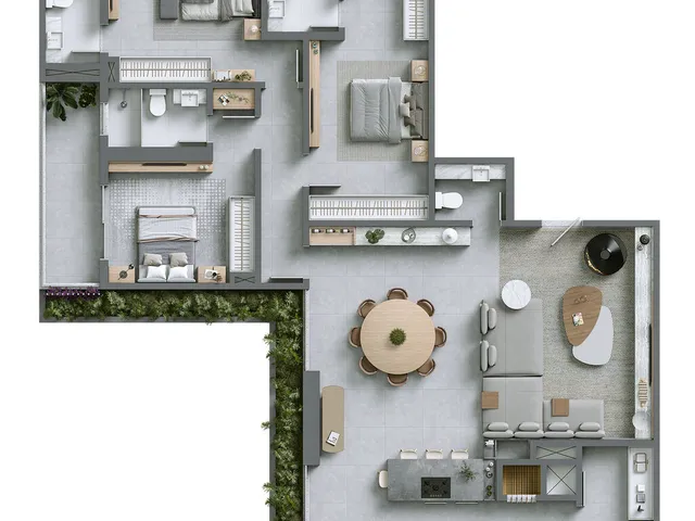 Imagem 3: Hera Phacz Home Apartamento com 3 dormitórios