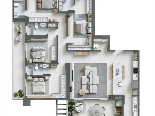 Imagem 4: Hera Phacz Home Apartamento com 3 dormitórios