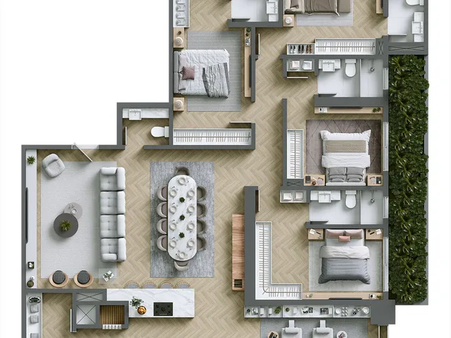 Imagem 5: Hera Phacz Home Apartamento com 3 dormitórios