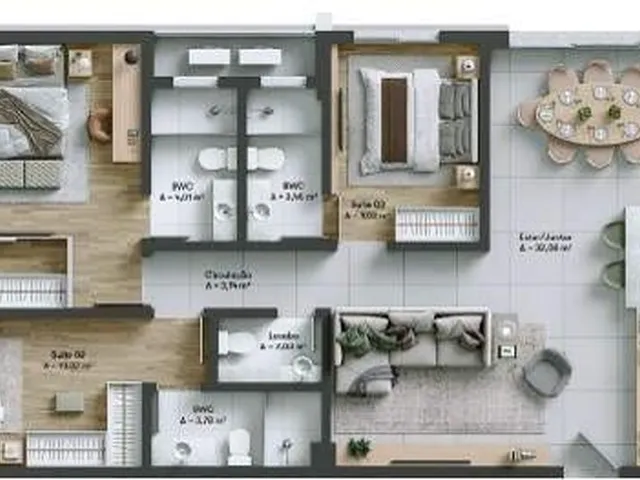 Imagem 4: Mhaus - Mhaus Apartamento com 3 dormitórios