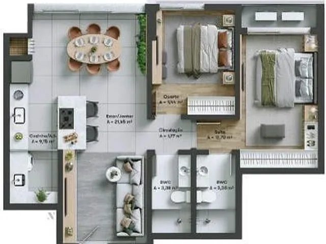 Imagem 6: Mhaus - Mhaus Apartamento com 3 dormitórios