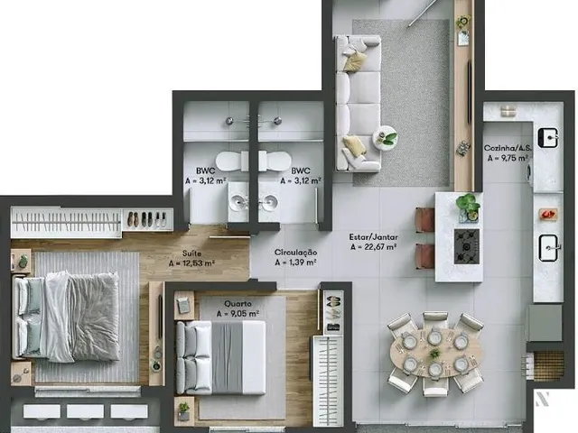 Imagem 14: Mhaus - Mhaus Apartamento com 3 dormitórios