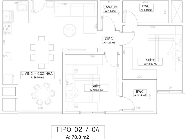 Imagem 3: Space One Apartamento com 3 dormitórios