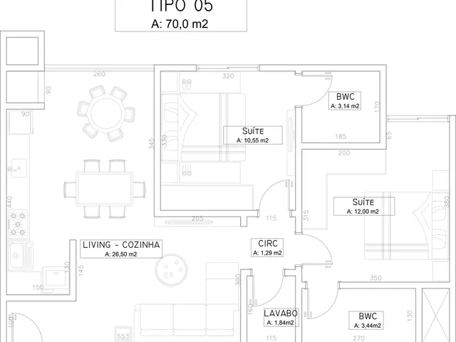 Imagem 4: Space One Apartamento com 3 dormitórios