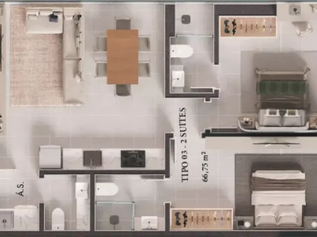 Imagem 4: Apartamento À Venda no Bairro Perequê - Porto Belo/Sc