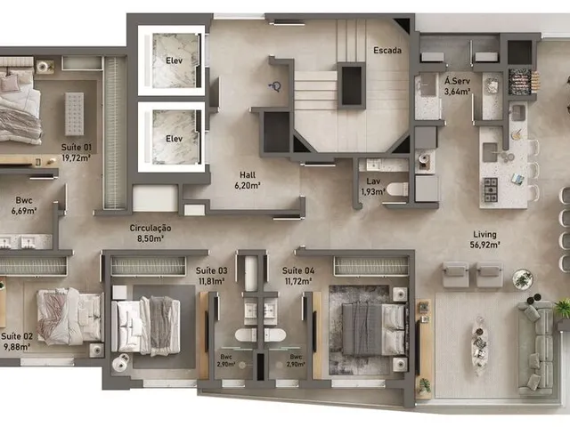 Imagem 2: COBERTURA RESIDENCIAL em Balneário Camboriú - SC, Centro