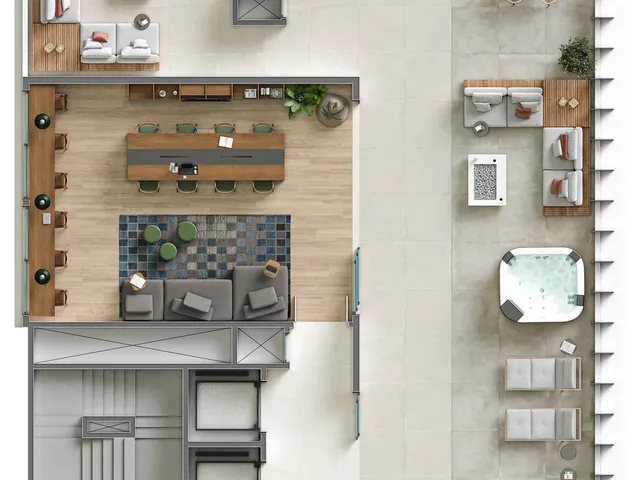 Imagem 3: Oxford 586 Apartamento com 1 dormitório