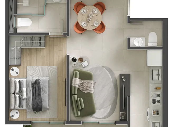 Imagem 5: Oxford 586 Apartamento com 1 dormitório