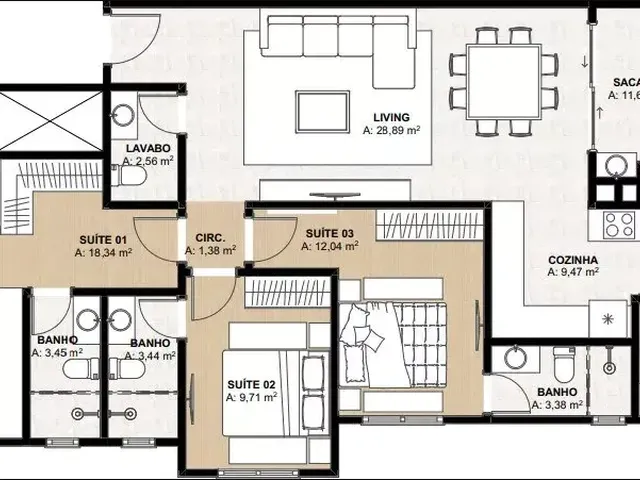 Imagem 11: Verona Apartamento com 3 dormitórios