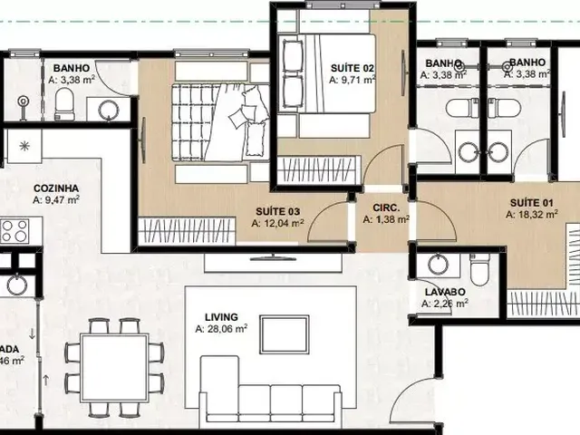 Imagem 12: Verona Apartamento com 3 dormitórios