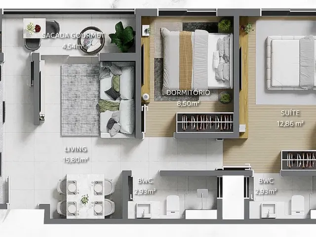 Imagem 4: Symphony Home Apartamento com 2 dormitórios