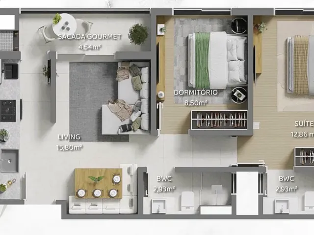 Imagem 5: Symphony Home Apartamento com 2 dormitórios
