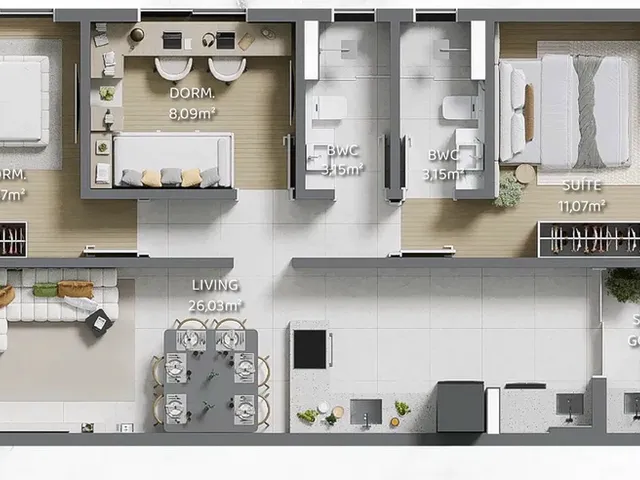 Imagem 8: Symphony Home Apartamento com 2 dormitórios