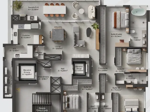 Imagem 5: APARTAMENTO RESIDENCIAL em Balneário Camboriú - SC, Centro