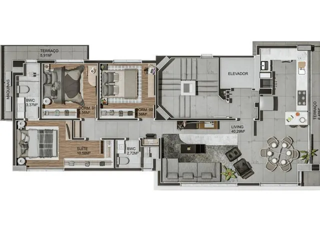 Imagem 8: COBERTURA RESIDENCIAL em Balneário Camboriú - SC, Centro
