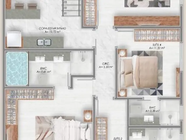 Imagem 6: Apartamento à venda no bairro Perequê - Porto Belo/SC