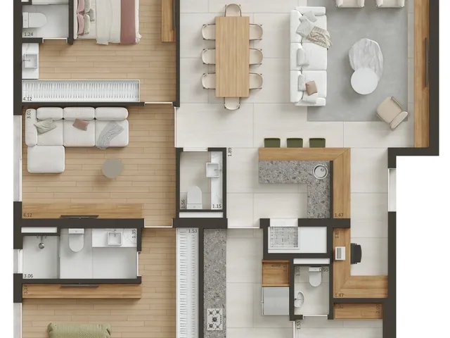 Imagem 3: Soneto Apartamento com 3 dormitórios