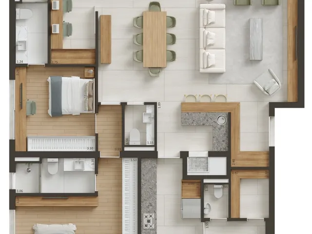 Imagem 4: Soneto Apartamento com 3 dormitórios