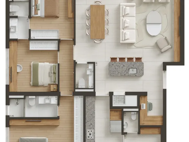 Imagem 6: Soneto Apartamento com 3 dormitórios