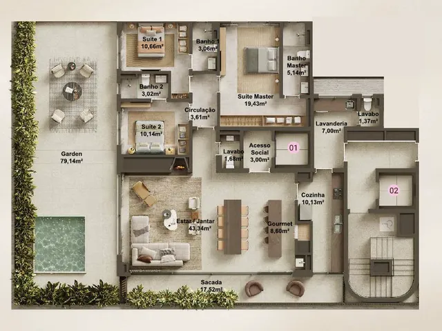 Imagem 7: Ubá Apartamento com 3 dormitórios