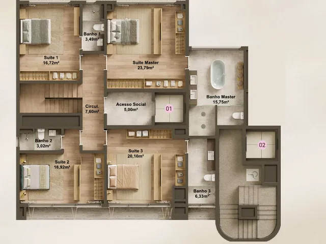 Imagem 9: Ubá Apartamento com 3 dormitórios