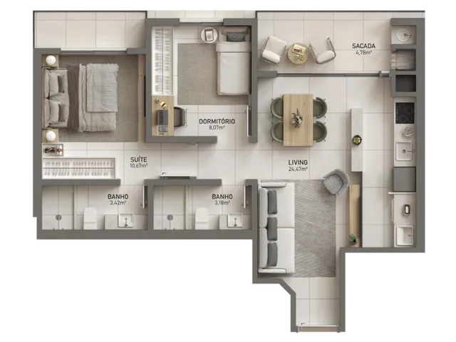 Imagem 7: Arbo 1755 Apartamento com 2 dormitórios