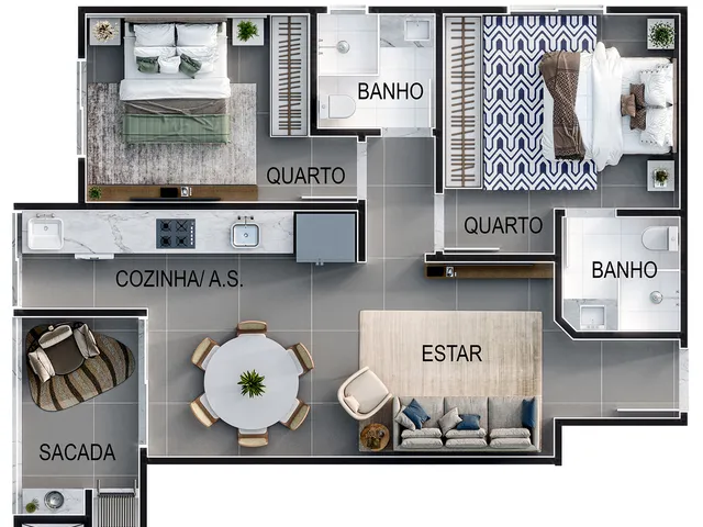 Imagem 4: San Andrés Apartamento com 2 dormitórios
