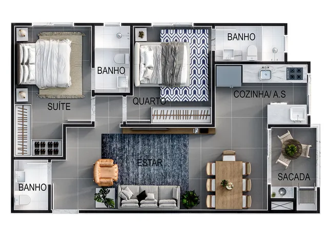 Imagem 5: San Andrés Apartamento com 2 dormitórios