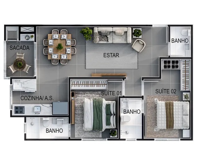 Imagem 6: San Andrés Apartamento com 2 dormitórios